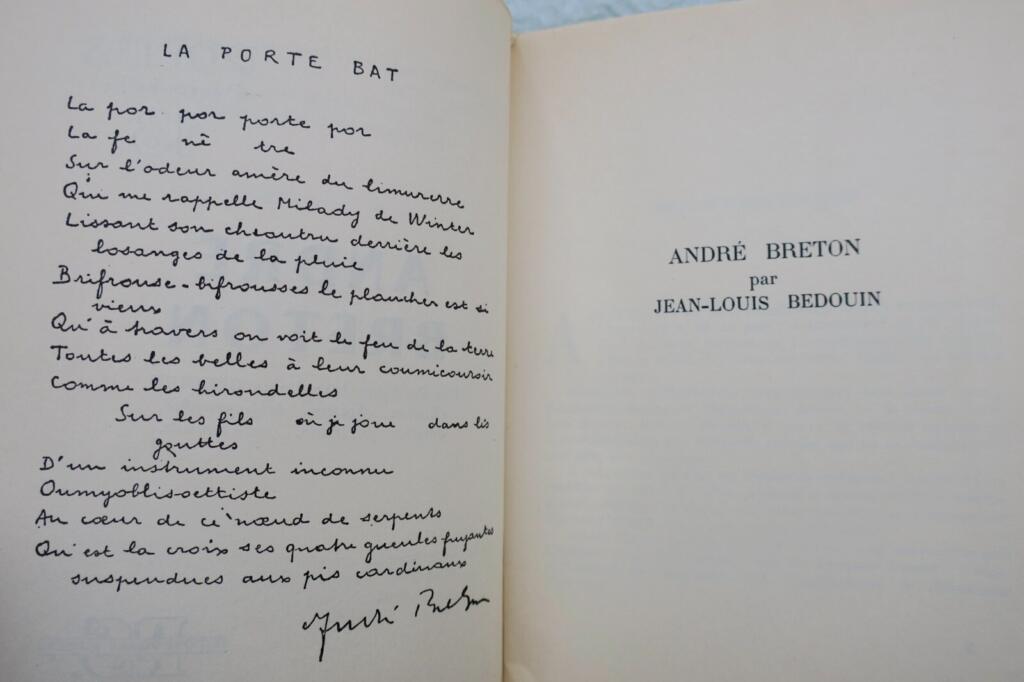 Studie über André Breton mit Illustrationen