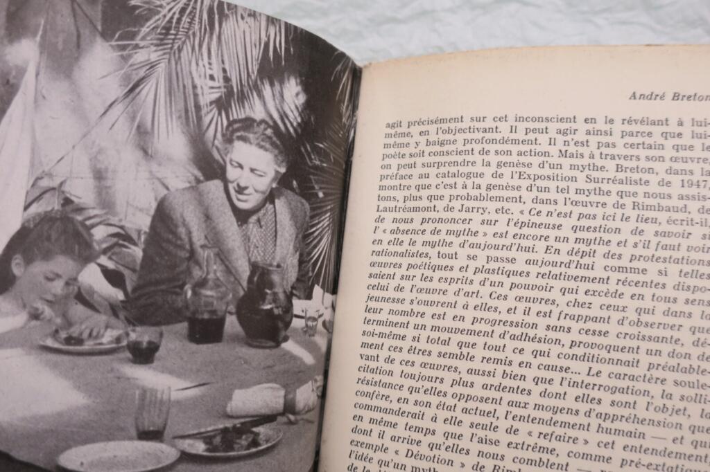 Studie über André Breton mit Illustrationen