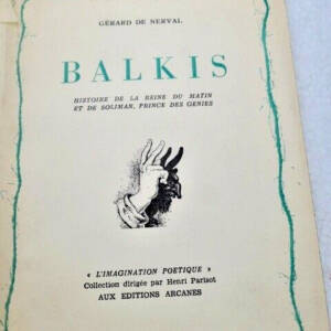 André Breton NERVAL Gérard BALKIS Editions Arcanes