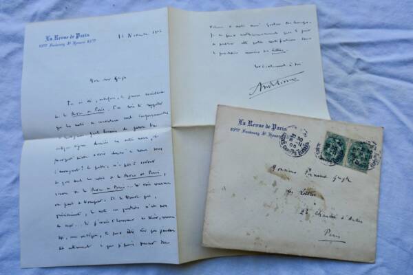 文学者間の往信、1906年