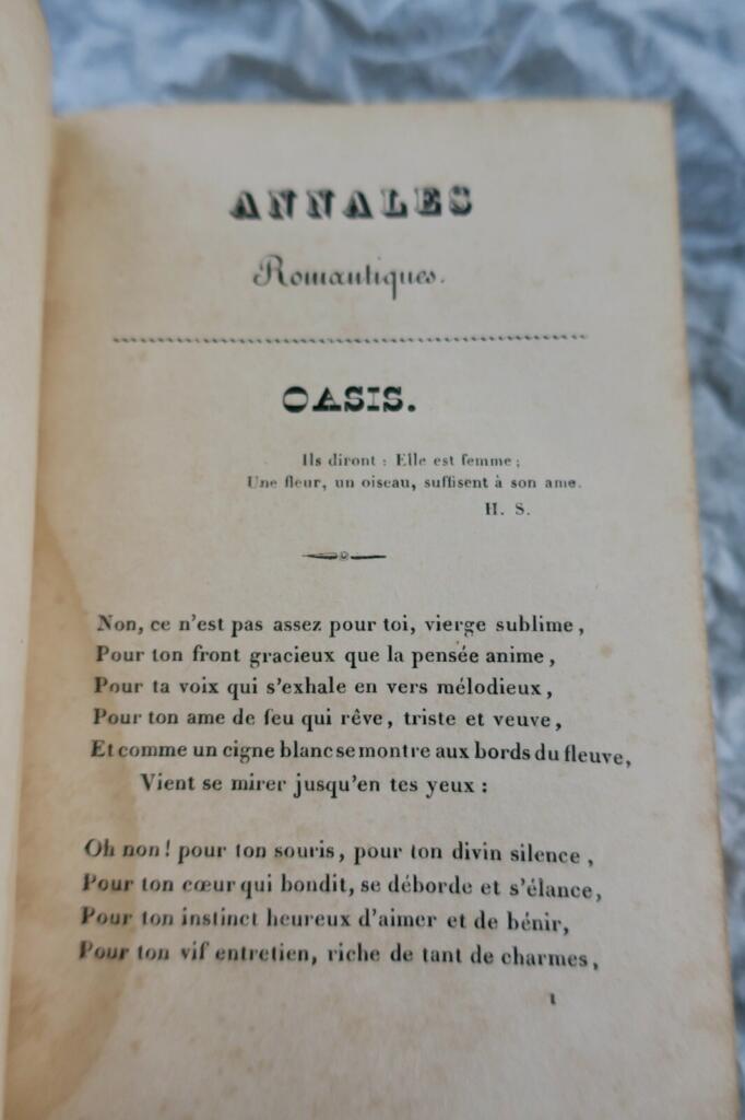 Romantic Literature Anthology 1833