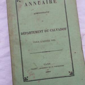 Annuaire administratif du département du Calvados 1884