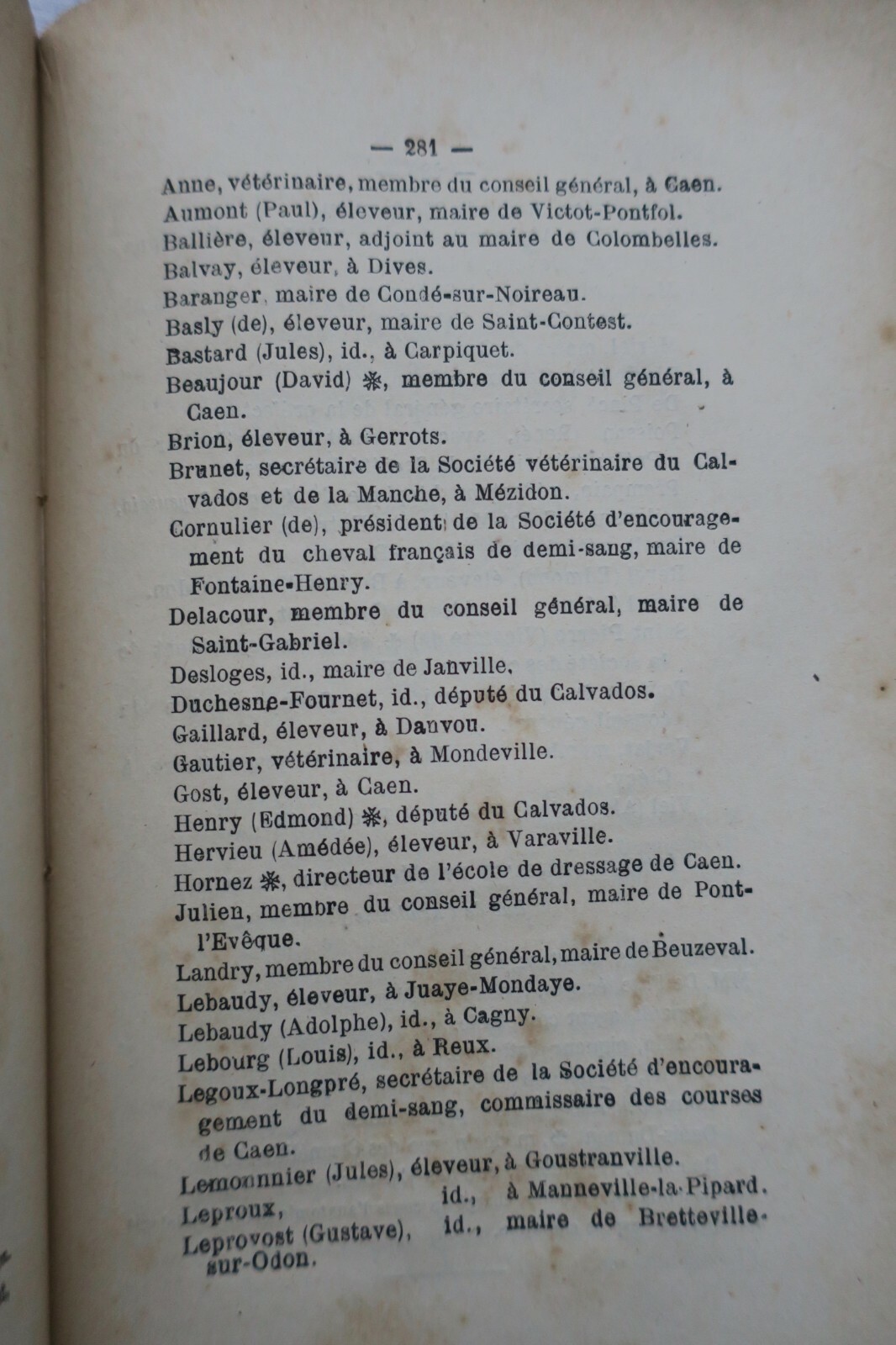 Verwaltungsverzeichnis des Departements Calvados 1884 - Image 2