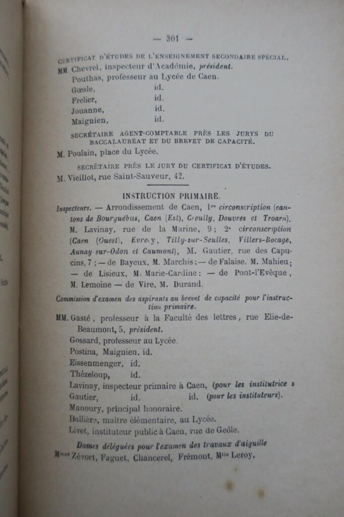 Annuaire administratif du département du Calvados 1886