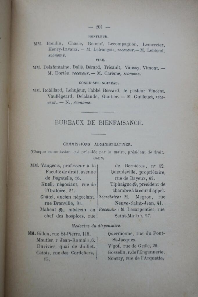 Annuaire administratif du département du Calvados 1886
