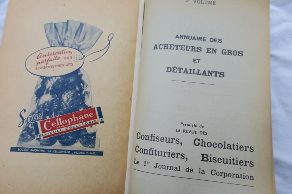 Annuaire des fabricants de confiserie chocolaterie confiturerie biscuiterie.1948