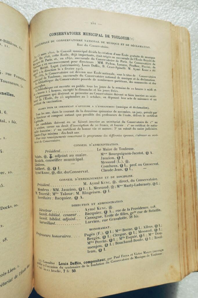Historisches und administratives Verzeichnis