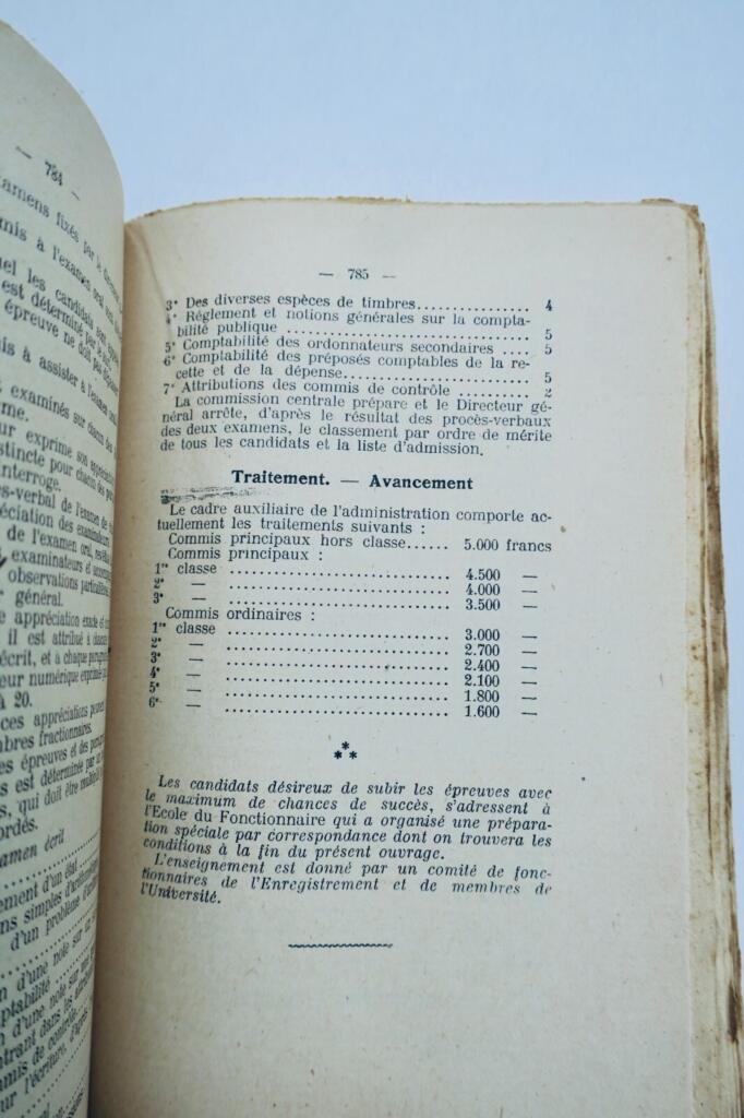 1916年行政职业目录
