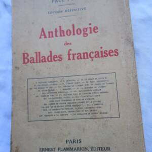 ANTHOLOGIE DES BALLADES FRANCAISES + dédicace
