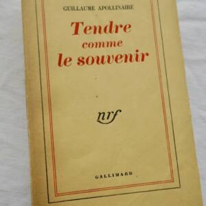 APOLLINAIRE Tendre comme le souvenir, H. C. / Madagascar