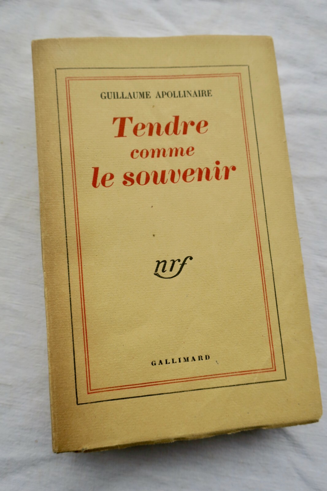APOLLINAIRE Tendre comme le souvenir, H. C. / Madagascar