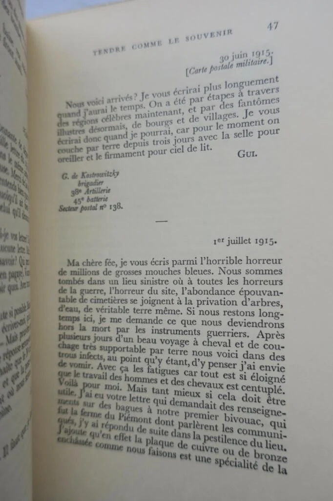 APOLLINAIRE Tendre comme le souvenir, H. C. / Madagascar