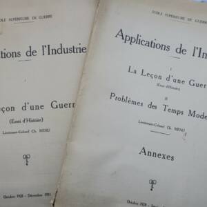 Application de L'industrie I. Leçon D'une Guerre 1931