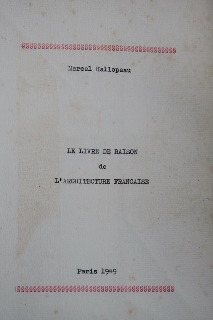 Architecture notebook and rational theory, 1949
