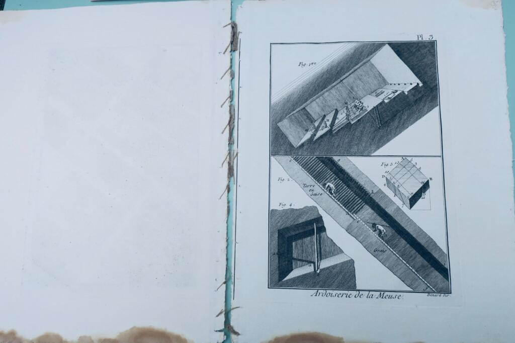 Illustrations of Slate Quarrying in the Meuse