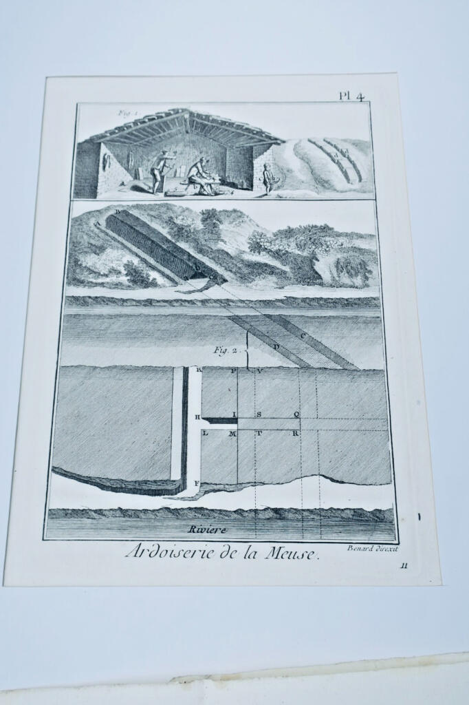 Illustrations of Slate Quarrying in the Meuse