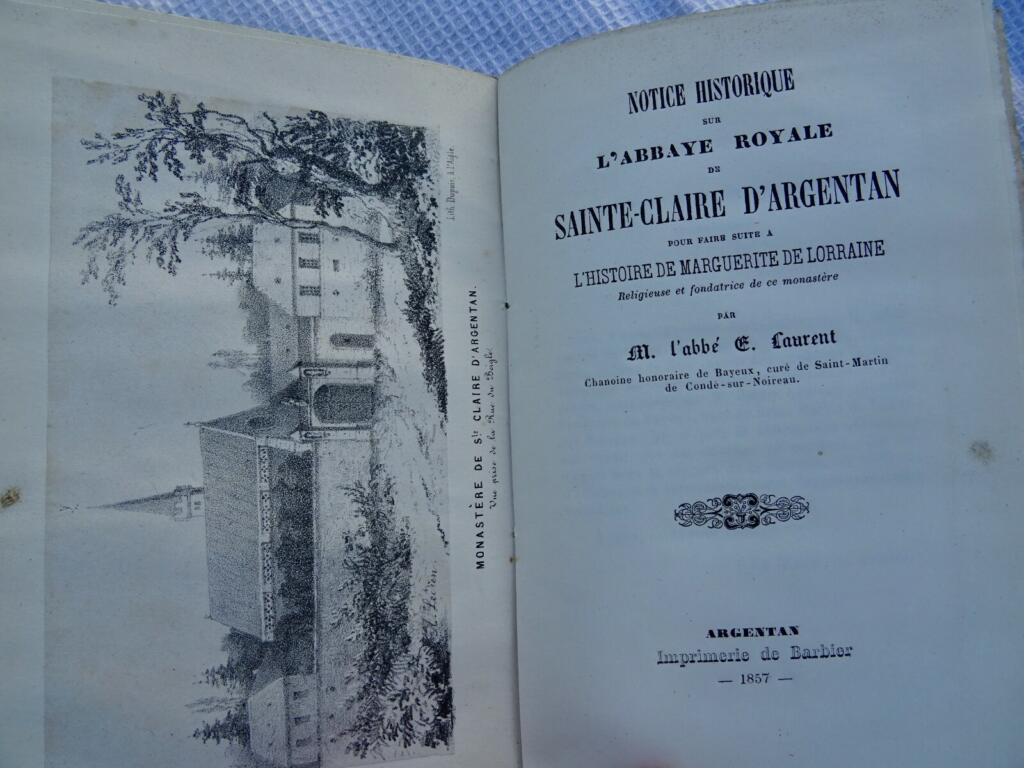 Historische Abhandlung über die königliche Abtei Sainte-Claire in Argentan