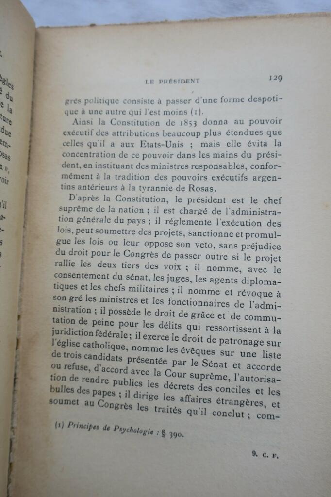 Argentine Le gouvernement représentatif fédéral dans la République Argentine