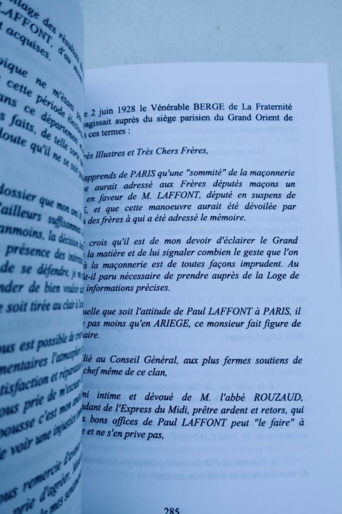 Freemasonry history in Ariège region
