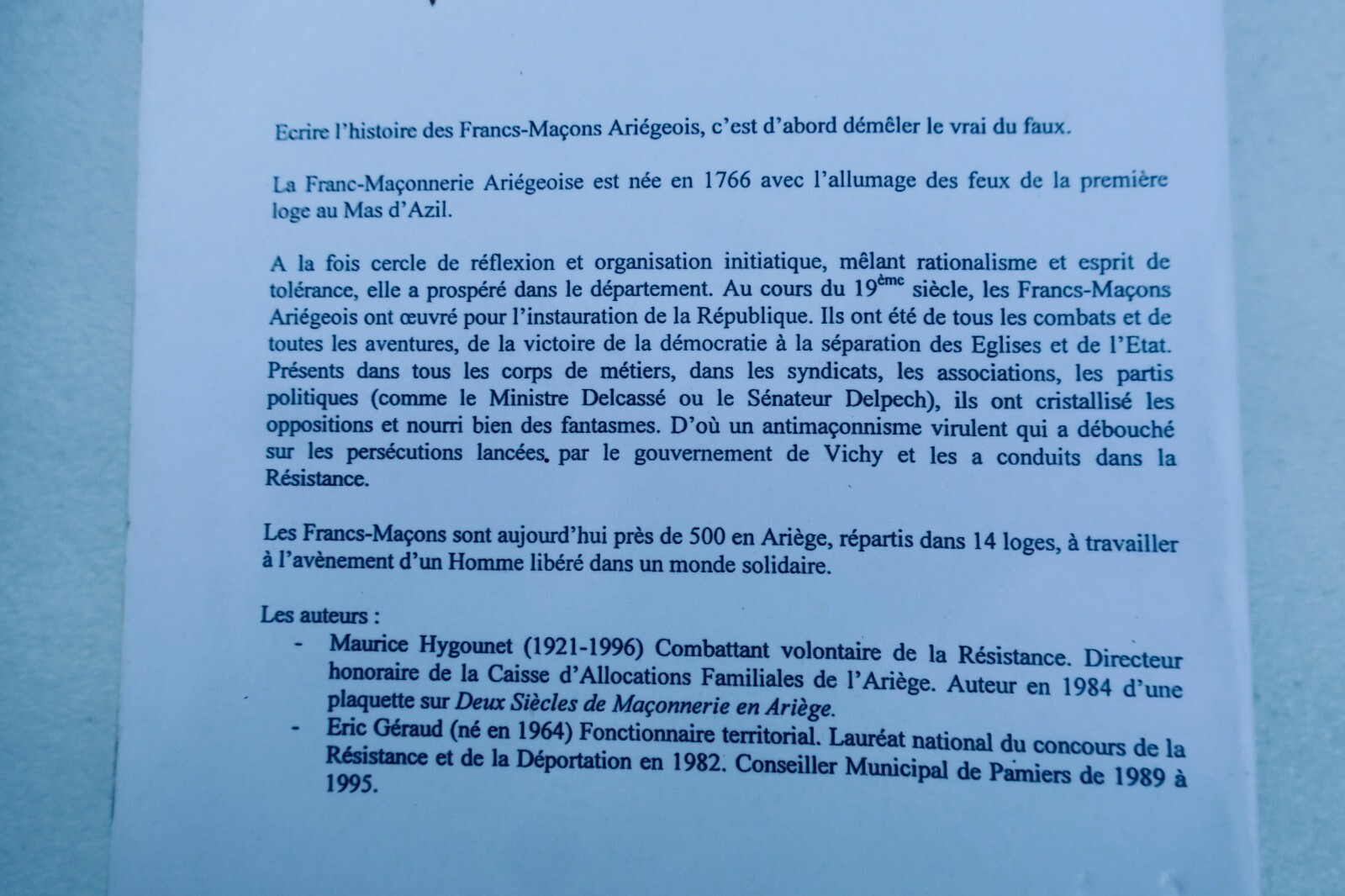 Geschichte der Freimaurer in Ariège - Image 8