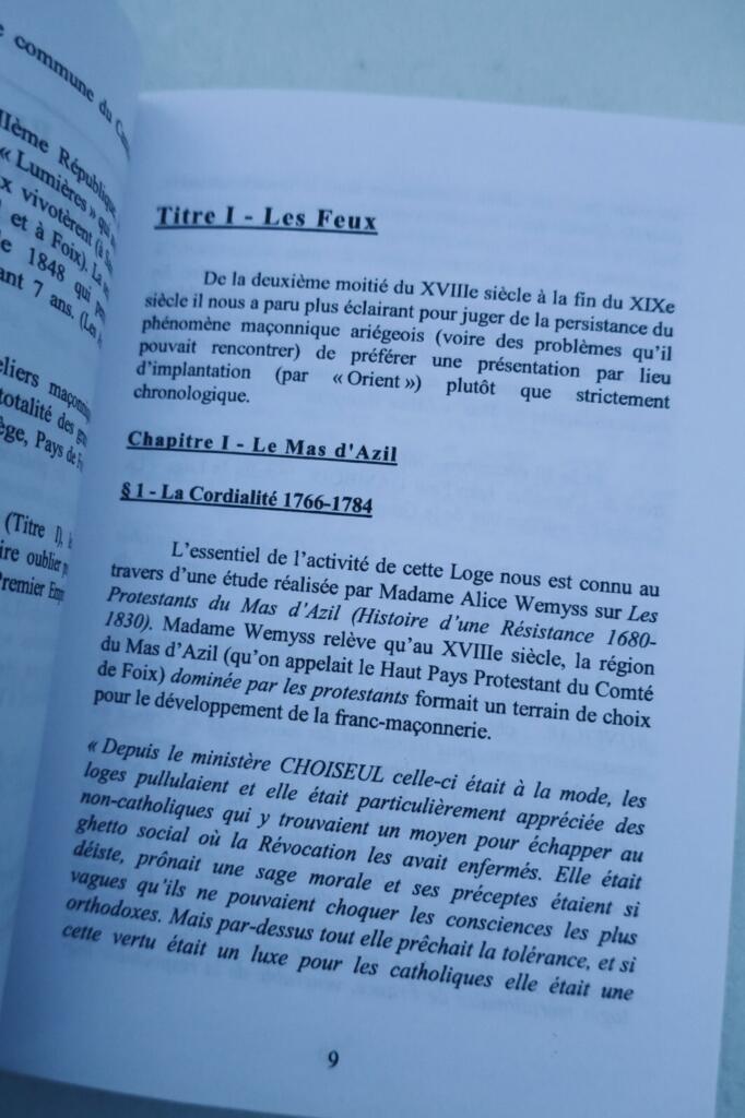 Freemasonry history in Ariège region