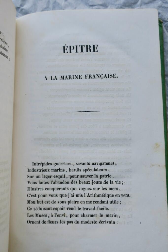 Arithmétique Nouvelle arithmétique appliquée au commerce et à la marine 1846
