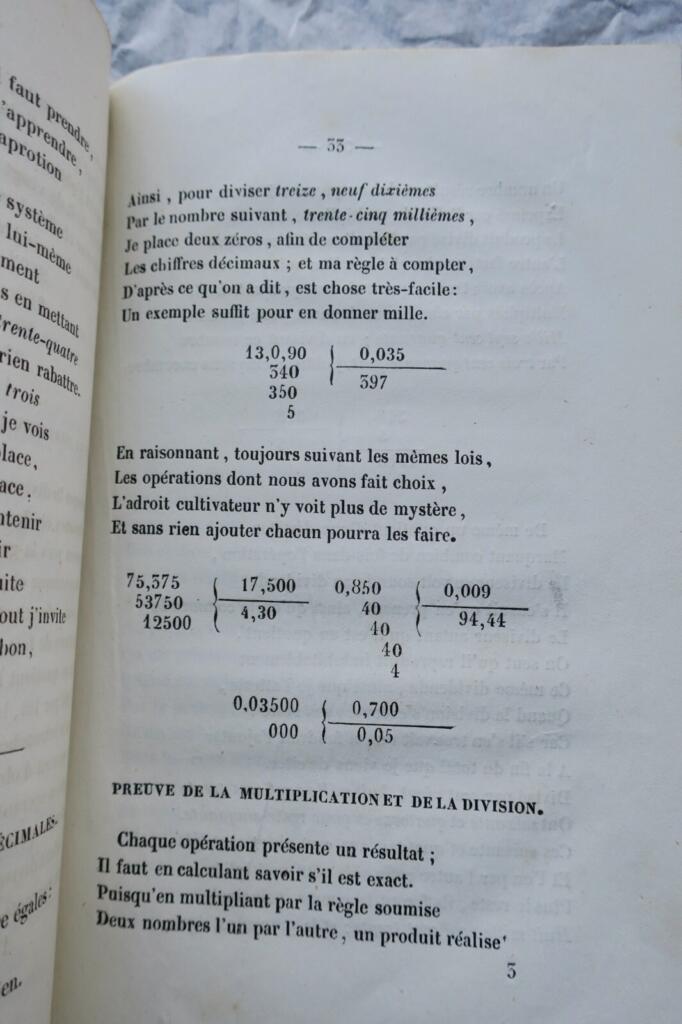 Arithmétique Nouvelle arithmétique appliquée au commerce et à la marine 1846