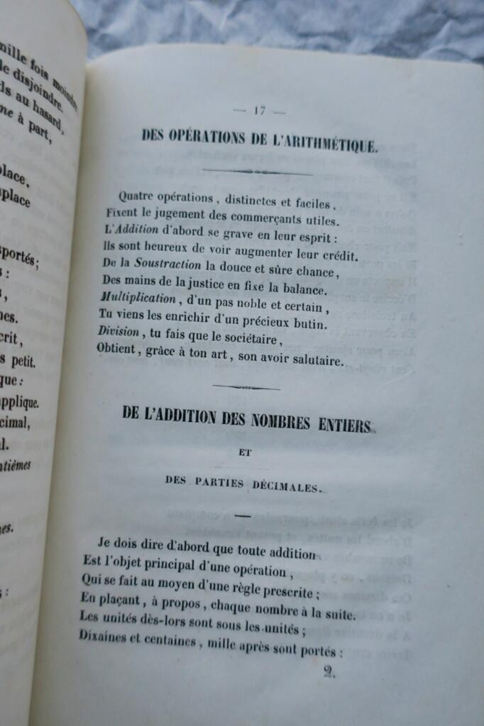 Arithmétique Nouvelle arithmétique appliquée au commerce et à la marine 1846