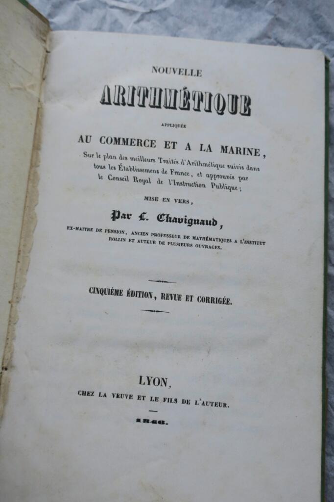 New Arithmetic Applied to Commerce and Maritime Navigation