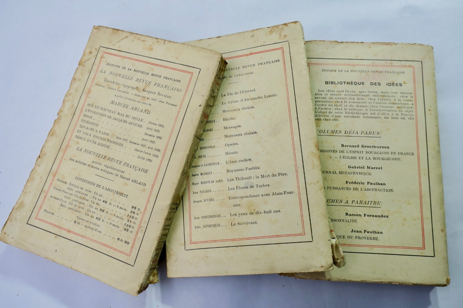 Ordnung und Störung in den 1920er Jahren<span class="lla-card-orig-wrap"><span class="lla-card-orig">❦ ARLAND (Marcel). L’Ordre NRF 1929</span></span> - La Librairie Antique