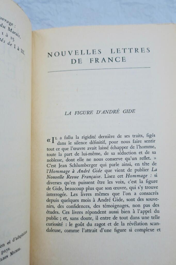 Letters exploring French literary figures