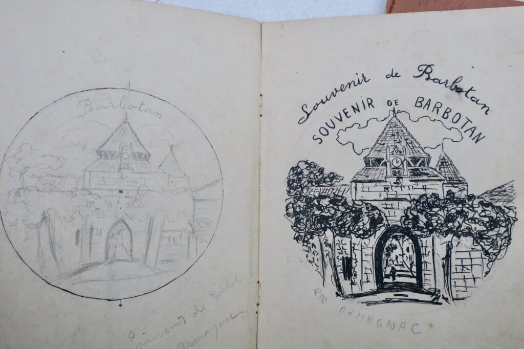 Original Armagnac Label Design Sketches