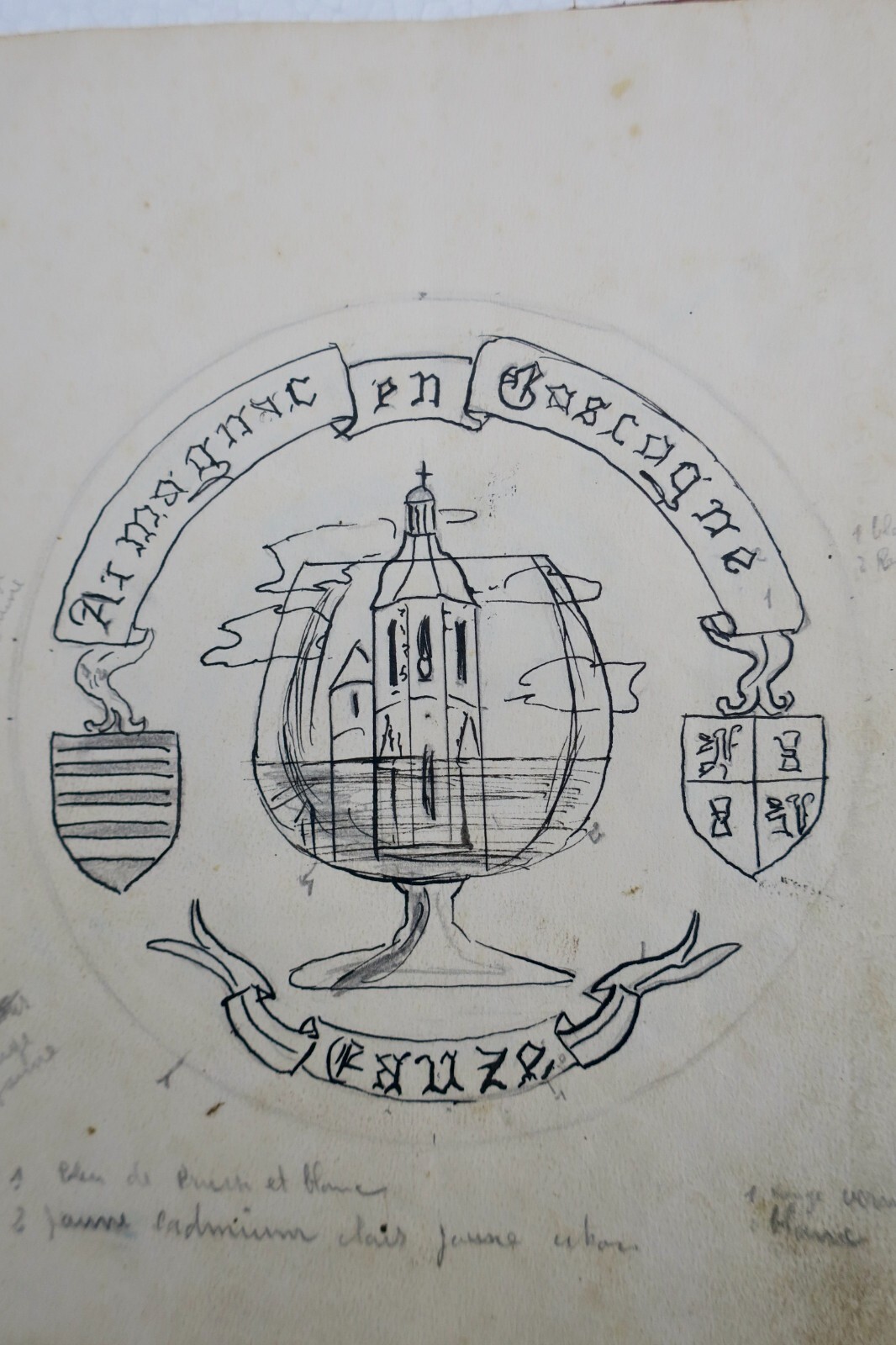 Armagnac Label: Original Drawings and Sketches - Image 10