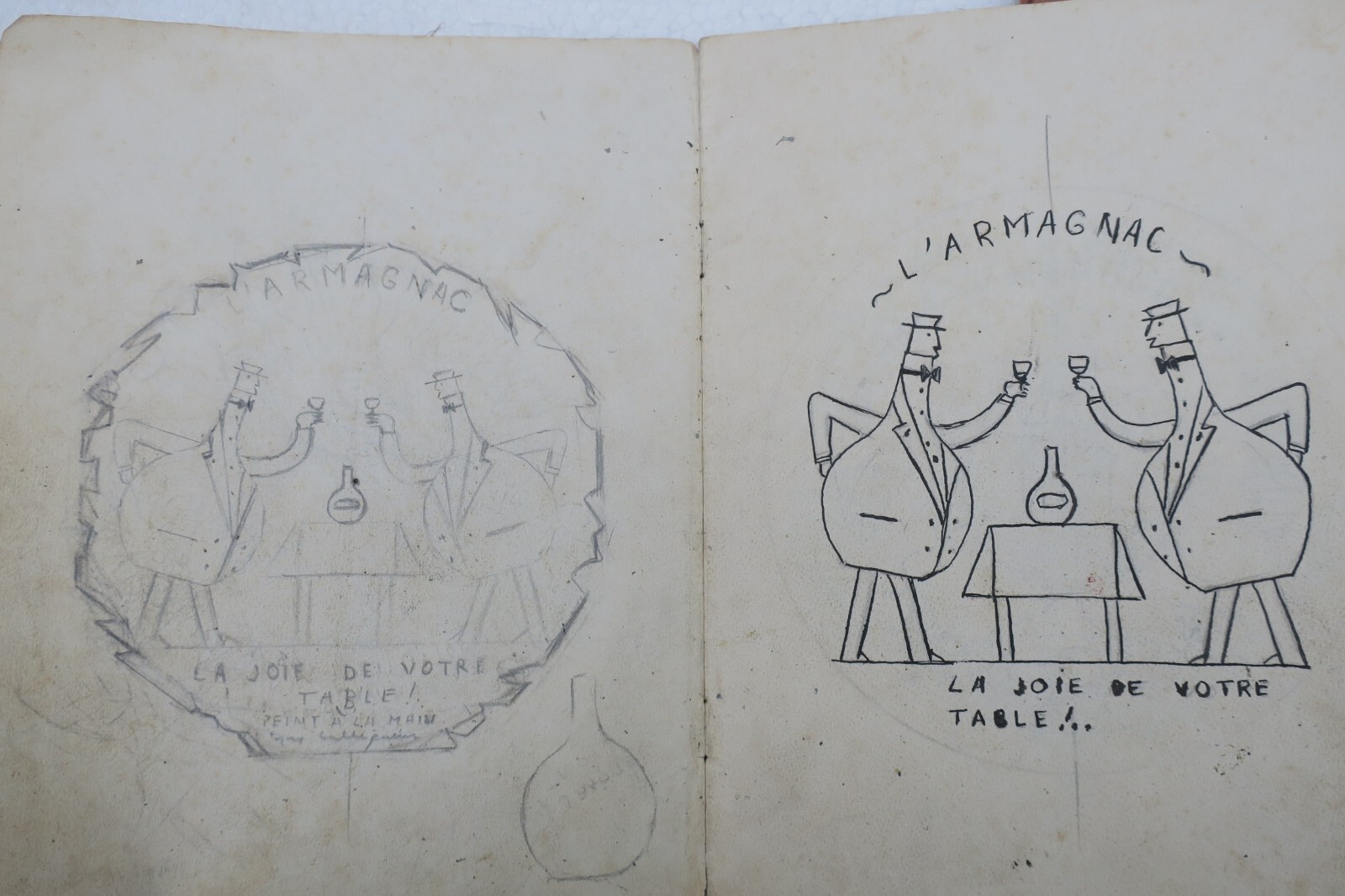 Armagnac Label: Original Drawings and Sketches - Image 8
