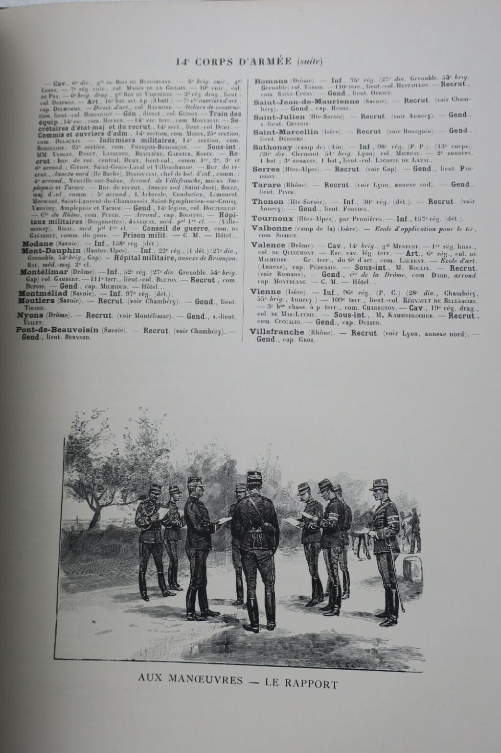 Französisches Armeejahrbuch 1901 mit Widmung