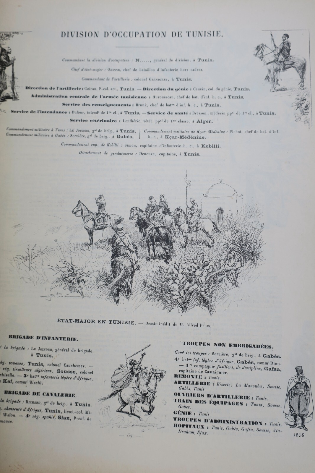 Französisches Heeresalmanach mit Autorenwidmung 1898 - Image 3