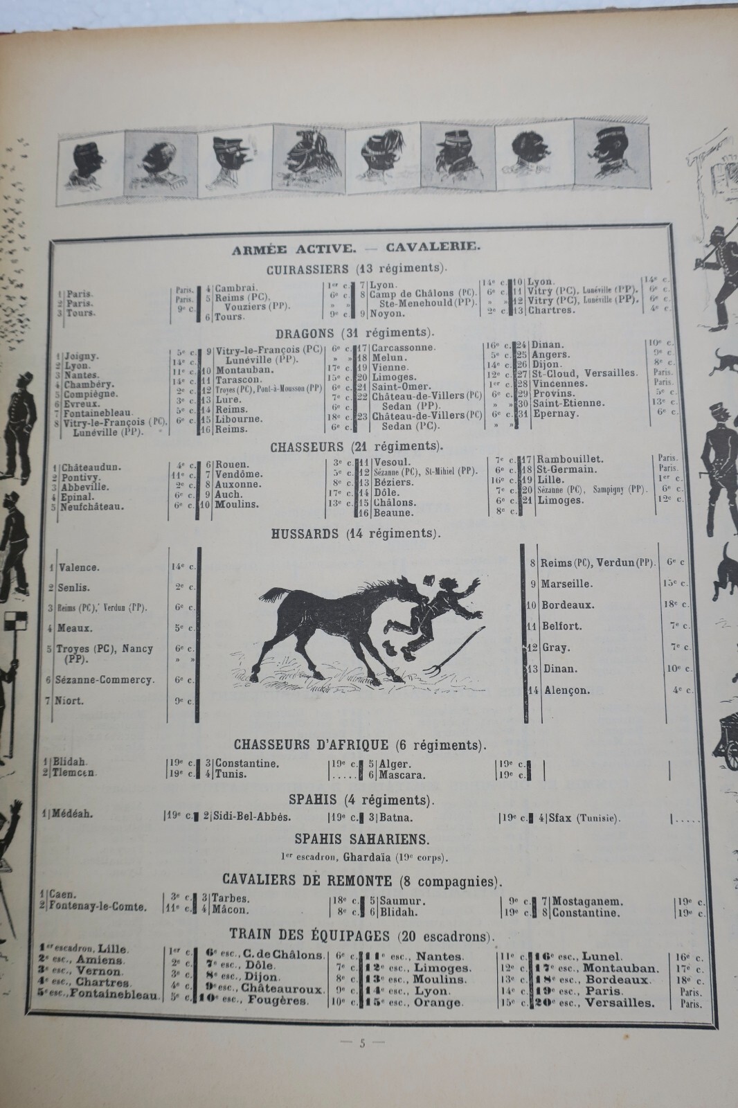Französisches Heeresalmanach mit Autorenwidmung 1898 - Image 7