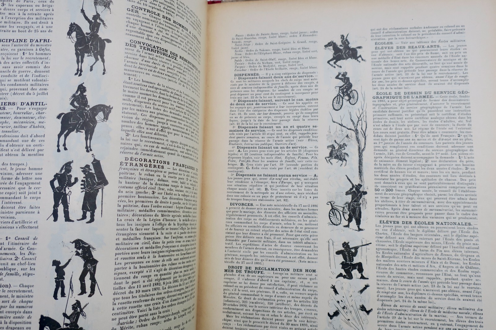 Französisches Heeresalmanach mit Autorenwidmung 1898 - Image 5