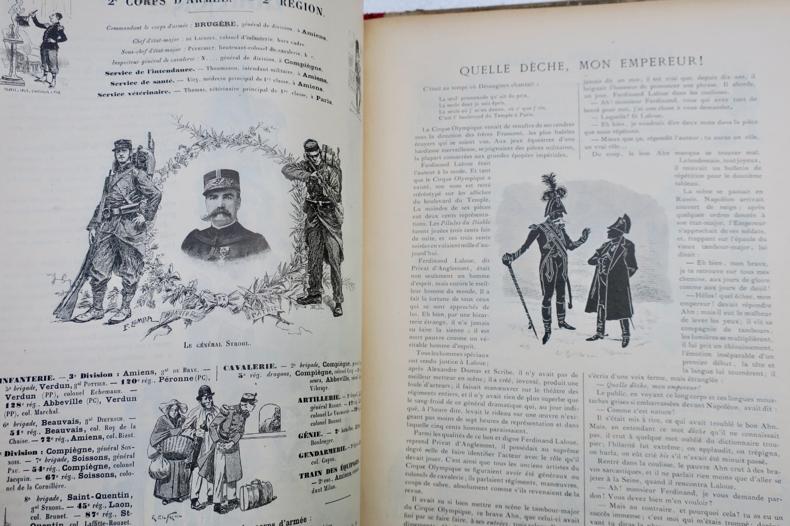 Französisches Heeresalmanach mit Autorenwidmung 1898 - Image 4