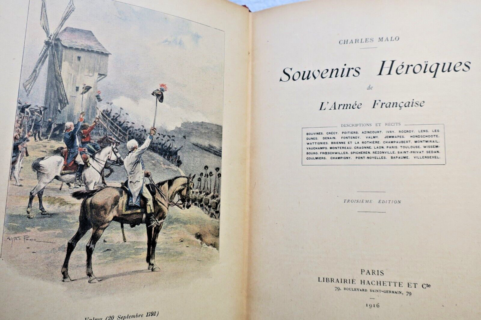 Armée SOUVENIRS HEROIQUES DE L'ARMEE FRANCAISE 1916