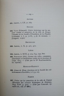 Armoirie BIBLIOGRAPHIE DES TRAVAUX RELATIFS AUX ARMOIRIES PROVINCES ET VILLES - Image 7