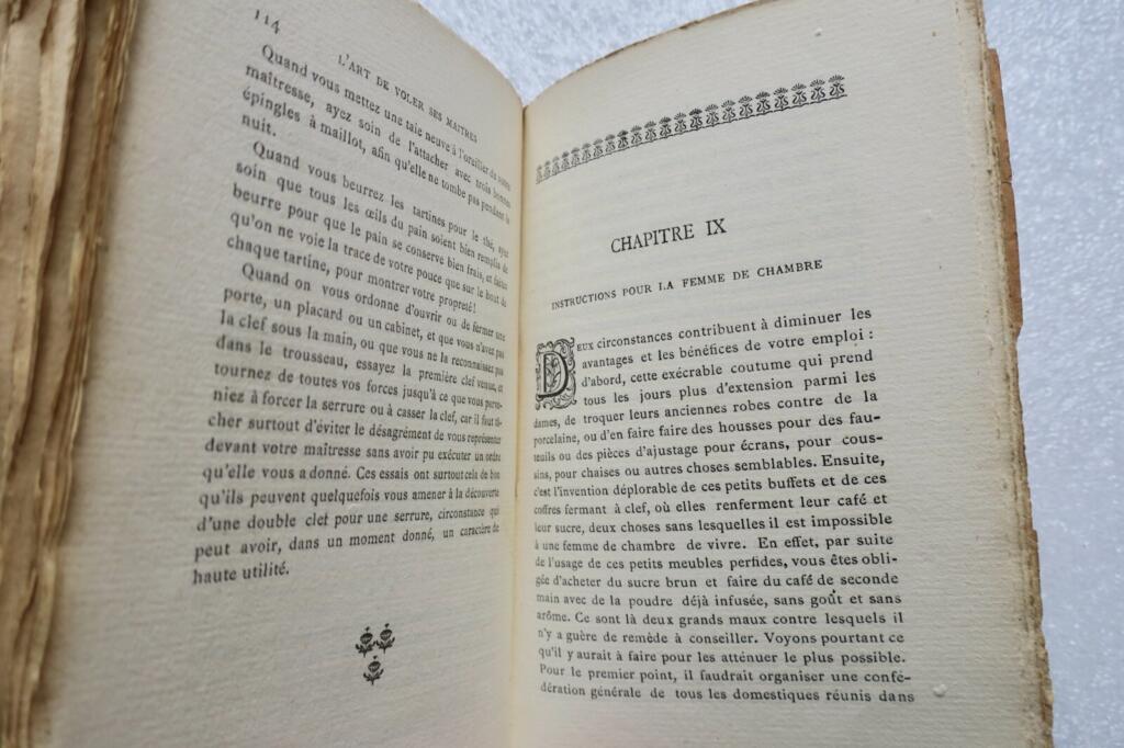 Art de voler ses Maîtres. Instructions aux Domestiques