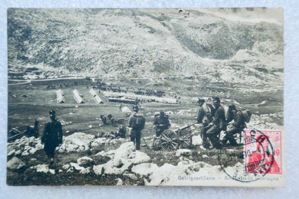 Artillerie de montagne GEBIRGSARTILLERIE Zurich 1910