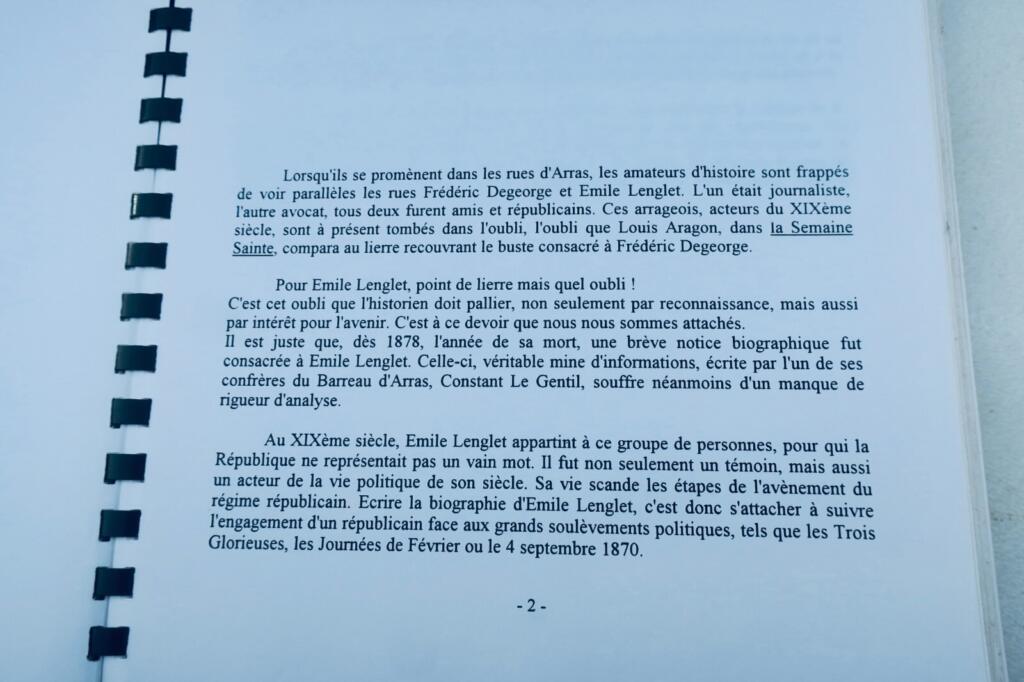 Biographical study of Émile Lenglet