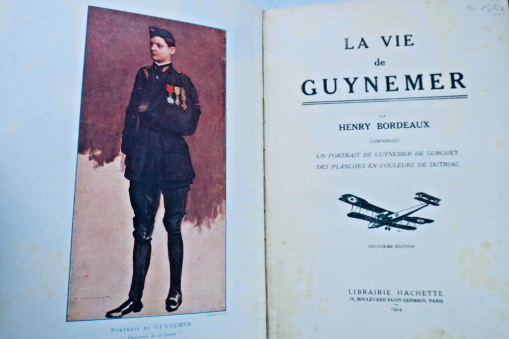 As aviation BORDEAUX Henry VIE HEROIQUE DE GUYNEMER 1918