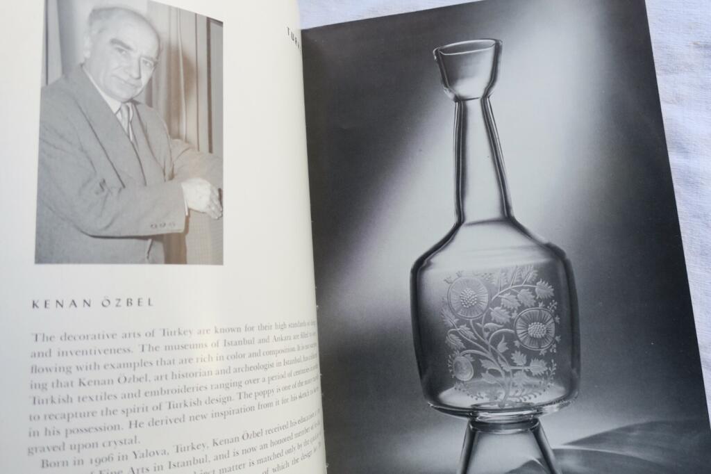 Contemporary Asian designs engraved on crystal