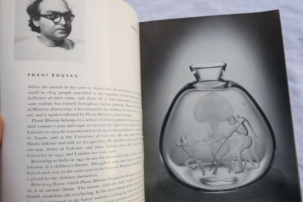 Contemporary Asian designs engraved on crystal