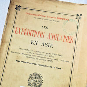 Asie SEPTANS Les Expéditions Anglaises en Asie