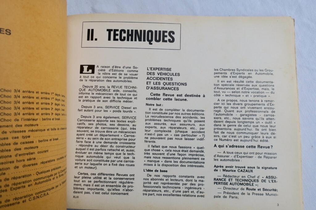 ASSURANCES TECHNIQUES DE L’EXPERTISE AUTOMOBILE 1966 SIMCA 1300-1500