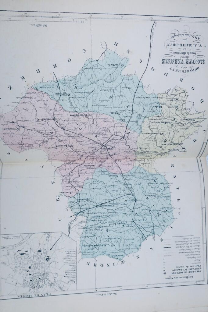 Illustrierter Atlas von Frankreich mit 92 Karten